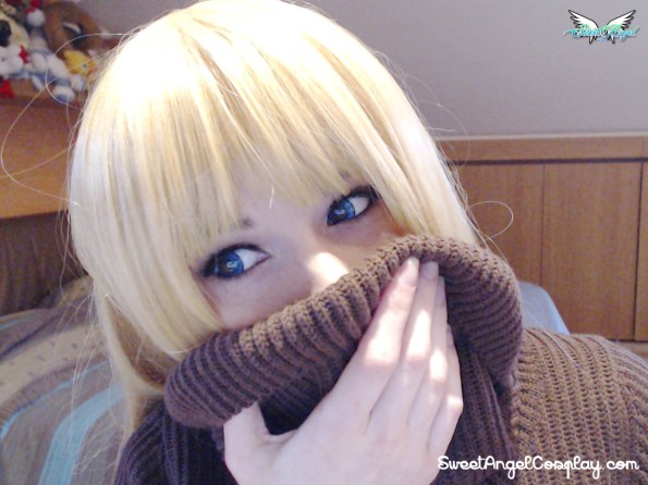 blonde hair blue eyes